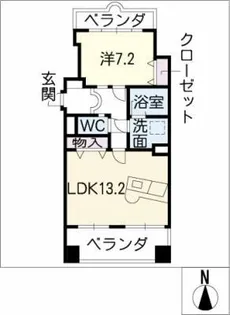 メゾンブラン【2階】の間取り