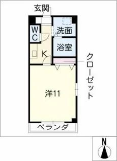 ステュディオ大曽根【1階】の間取り