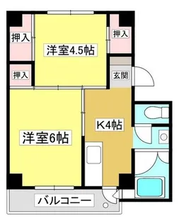ビレッジハウス拾石3号棟【403号室】の間取り