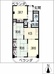 ドリーム梨花【2階】の間取り