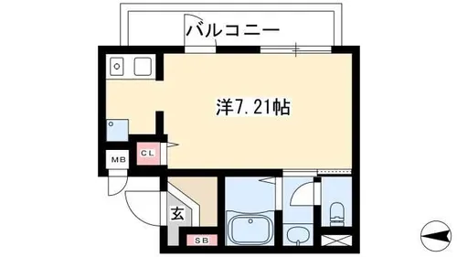アルテミス平和【0503号室】の間取り