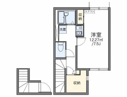 レオネクストサクラコーポ【202号室】の間取り