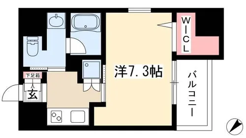 アビタシオン今池パルク【7階】の間取り