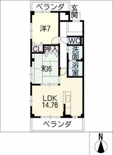 ロイヤルエステートⅡ【3階】の間取り