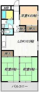 高杉雅ハイツ【3階】の間取り