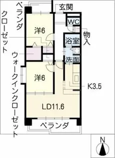 Casa la pila【4階】の間取り