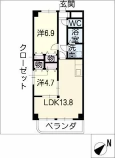 コンフォール和合【2階】の間取り