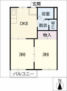 フォーブル菱野台Ⅲ【2階】の間取り