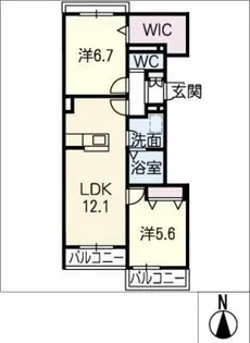 ヴェニーレ福【2階】の間取り
