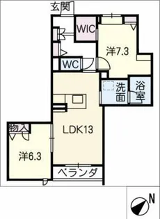 フェリーチェ【3階】の間取り