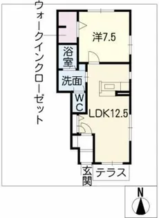 シャーメゾン知 B棟【1階】の間取り