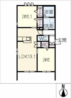 ヘーベル・レジデンス【1階】の間取り