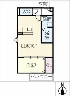 LECOCON津島Ⅴ【1階】の間取り
