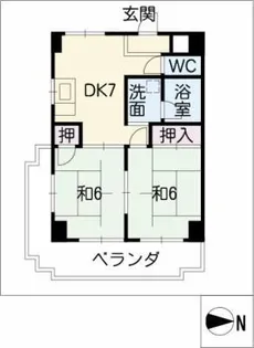 第1アリストマンション【4階】の間取り