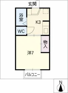 セジュールヤマト【1階】の間取り