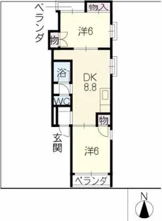 ハイデルベルク当知【3階】の間取り