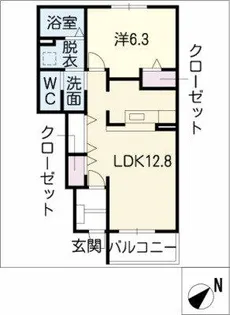 メラルージュ【1階】の間取り