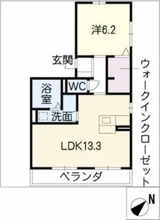 モン・サン ミシェル【3階】の間取り