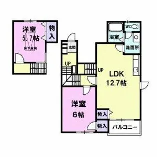 エピナール【201号室】の間取り