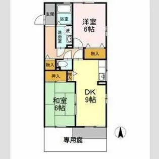 リマーニ江松【1階】の間取り