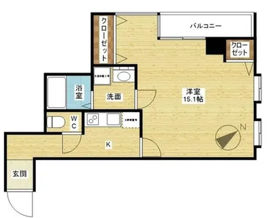 リザルト三国【5階】の間取り