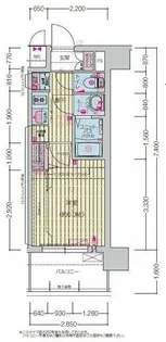 プレサンス尾張一宮ジュレア【8階】の間取り