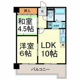 サンパーク大鐘Ⅱ【2階】の間取り