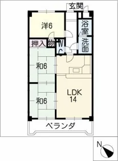 パールスクエア【2階】の間取り