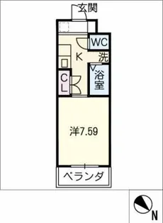 ヌーベルポルト向山【3階】の間取り