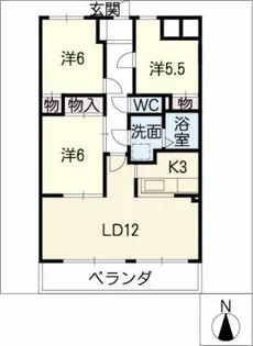 グレイス伸和【2階】の間取り