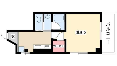 Sun Heart池下【405号室】の間取り