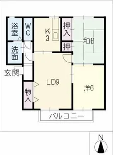 ポテトハイム【1階】の間取り