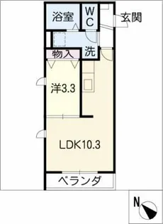 ヘーベルメゾン古井ノ坂【3階】の間取り