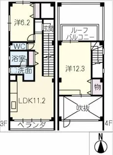 ワンダービル【3階】の間取り
