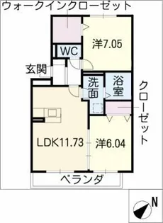 マリーシャンテ【2階】の間取り