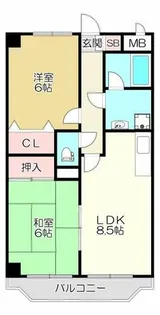 パルティグ【2階】の間取り