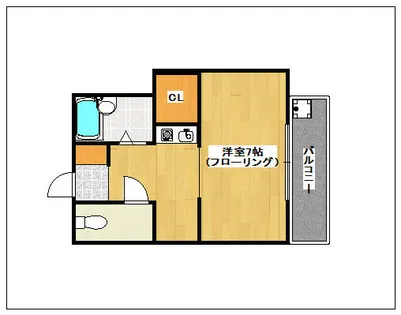 アクセスST【203号室】の間取り