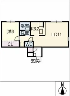 4スクエアごきそ【1階】の間取り