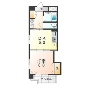 アンシャンテ中百舌鳥【7階】の間取り