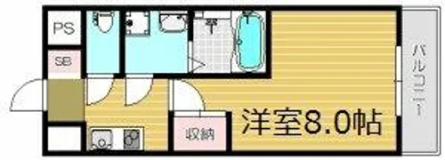 アルグラッド鷺洲【7階】の間取り