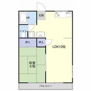 グランパスB【2階】の間取り