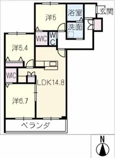 メゾン天白公園東 E棟【3階】の間取り
