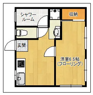 クレモント高宮【103号室】の間取り