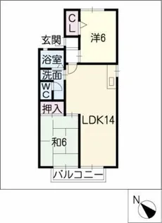 ラ・フォーレ【2階】の間取り