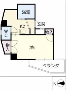 加福本通ビル【7階】の間取り