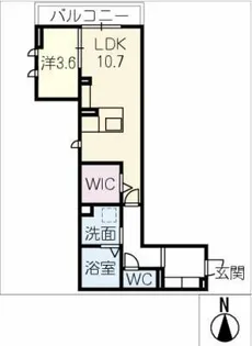 カサブランカ【2階】の間取り