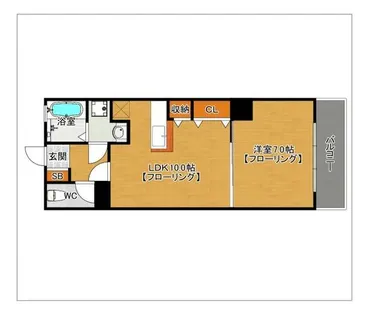 パルケット愛宕【5階】の間取り