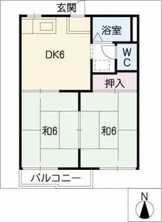 タウニー長谷川【1階】の間取り