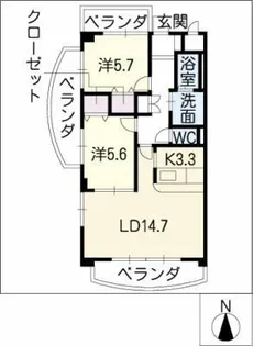 グランドゥール・ソフィア【1階】の間取り