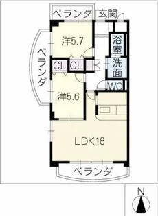 グランドゥール・ソフィア【1階】の間取り